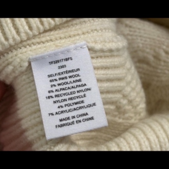 Derek Lam 10 Crosby Marcella Fair Isle Turtleneck Sweater Size S - NWT - Picture 13 of 16